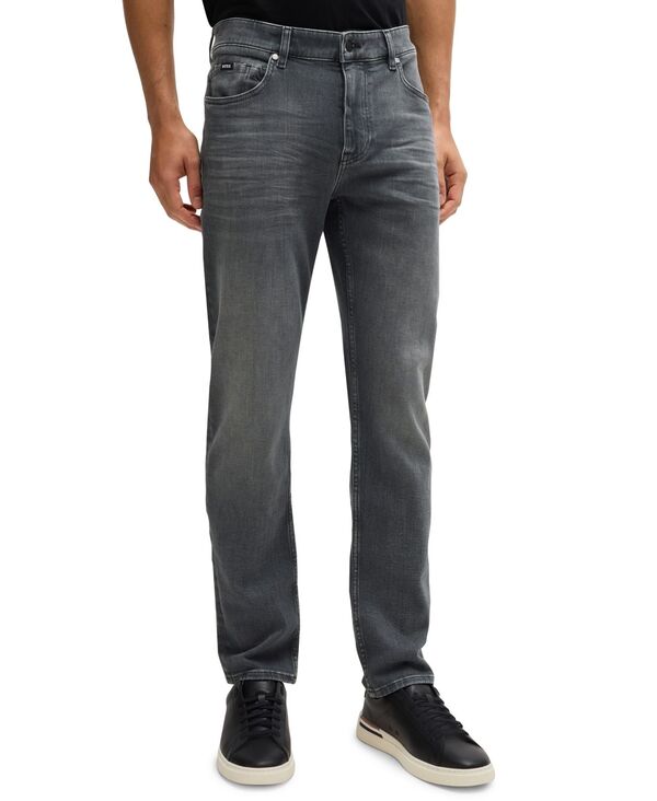 【送料無料】 ヒューゴボス メンズ デニムパンツ ジーンズ ボトムス Men's Stretch Denim Slim-Fit Jeans Open Gray