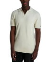 【送料無料】 カール ラガーフェルド メンズ ポロシャツ トップス Men's Short Sleeve Textured Open Collar Polo S...