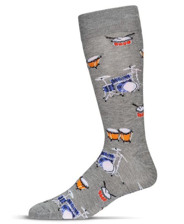̵ ⥤    Men's Embroidered Drums Crew Socks Medium gr...