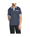 【送料無料】 ランズエンド メンズ ポロシャツ トップス Men's Short Sleeve Tipped Welt Pocket Supima Polo S...