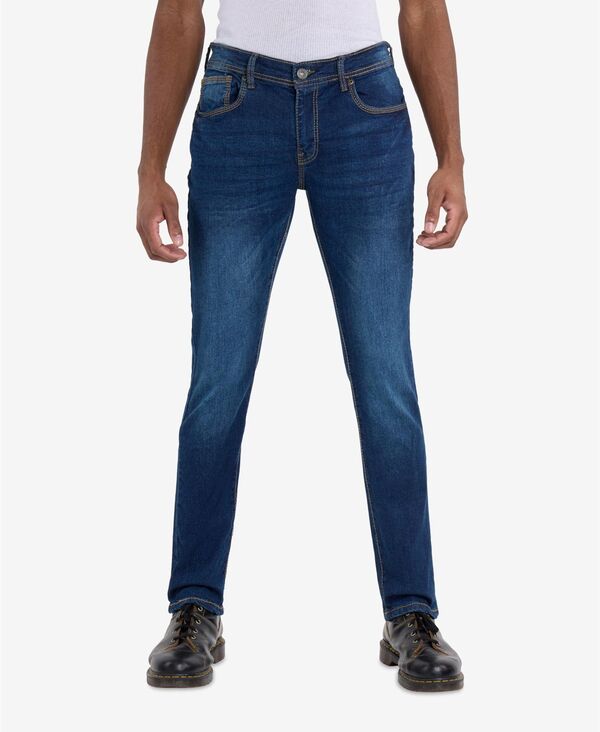 【送料無料】 カルチュラ メンズ デニムパンツ ボトムス Men's Modern Fit Saddle Stitch Jeans Indigo