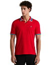【送料無料】 オリジナルペンギン メンズ ポロシャツ トップス Men's Slim-Fit Cotton Tipped Polo Shirt True Red