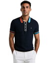 【送料無料】 オリジナルペンギン メンズ ポロシャツ トップス Men's Slim-Fit Cotton Pointelle Blocked Ribbed S...
