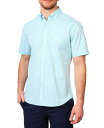 【送料無料】 テーラーバード メンズ シャツ トップス Men's Signature Gingham Short Sleeve Shirt Seafoam