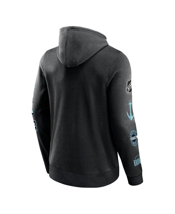 【送料無料】 ファナティクス メンズ パーカー・スウェット アウター Men's Black Seattle Kraken Wild Winner Fleece Pullover Hoodie Black