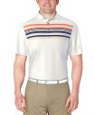 【送料無料】 ピージーエーツアー メンズ ポロシャツ トップス Men's Short Sleeve Chest Stripe Golf Polo Shirt ...