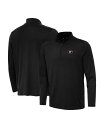 【送料無料】 アンティグア メンズ シャツ トップス Men's Black Georgia Bulldogs Reprocess Quarter-Zip Top Black