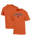 【送料無料】 チャンピオン メンズ Tシャツ トップス Men's Orange Syracuse Orange Arched Logo T-Shirt Orange