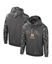 【送料無料】 コロシアム メンズ パーカー・スウェット アウター Men's Charcoal Notre Dame Fighting Irish OHT Military-Inspired Appreciation Camo Raglan Pullover Hoodie Charcoal