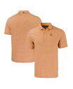 【送料無料】 カッターアンドバック メンズ ポロシャツ トップス Men's Orange Virginia Cavaliers Forge Eco Doubl...
