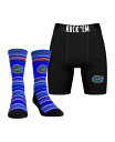 【送料無料】 ロックイーエム メンズ 靴下 アンダーウェア Men's Florida Gators Primary Crew Socks Boxer Brie...