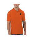 【送料無料】 アンティグア メンズ ポロシャツ トップス Men's Orange Illinois Fighting Illini Legacy Pique ...