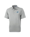 【送料無料】 カッターアンドバック メンズ ポロシャツ トップス Men's Gray Detroit Lions Virtue Eco Pique Polo ...