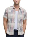 【送料無料】 バブアー メンズ シャツ トップス Men's OakShore Short Sleeve Patchwork Button-Front Shirt Washed Stone