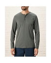 【送料無料】 パクト メンズ Tシャツ トップス Men's Organic Cotton Softspun Long Sleeve Henley Castor...