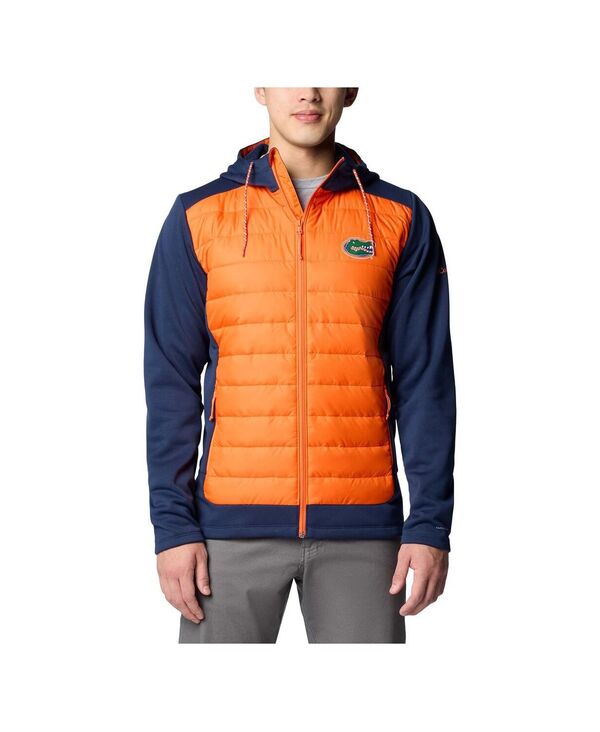 【送料無料】 コロンビア メンズ ジャケット・ブルゾン アウター Men's Navy/Orange Florida Gators Out-Shield Hybrid Full-Zip Hoodie Jacket Navy Orange