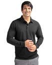 【送料無料】 カッターアンドバック メンズ ポロシャツ トップス Men's Advantage Eco Tri-Blend Pique Long Sleeve...