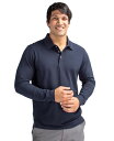 【送料無料】 カッターアンドバック メンズ ポロシャツ トップス Men's Advantage Eco Tri-Blend Pique Long Sleeve...