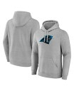 【送料無料】 ファナティクス メンズ パーカー・スウェット アウター Men's Heather Gray Carolina Panthers Deliver Fleece Pullover Hoodie Heather Gray