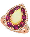 【送料無料】 ル ヴァン レディース リング アクセサリー Neopolitan Opal (1-1/2 ct. t.w.) Raspberry Rhodoli...