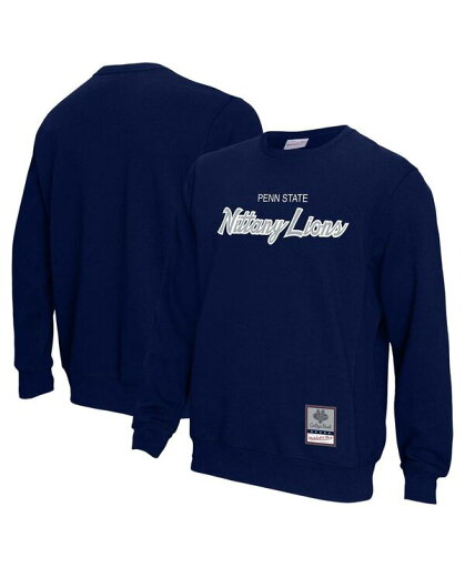 【送料無料】 ミッチェル&ネス メンズ パーカー・スウェット アウター Men's Navy Penn State Nittany Lions Elite Script Pullover Sweatshirt Navy 【送料無料】 ミッチェル&ネス メンズ パーカー・スウェット アウター Men's Navy Penn State Nittany Lions Elite Script Pullover Sweatshirt Navy