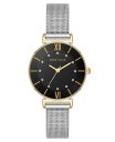 【送料無料】 アンクライン レディース 腕時計 アクセサリー Women's Quartz Premium Round Silver-Tone Stainles...
