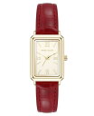 【送料無料】 アンクライン レディース 腕時計 アクセサリー Women's Quartz Casual Red Polyurethane Leather an...