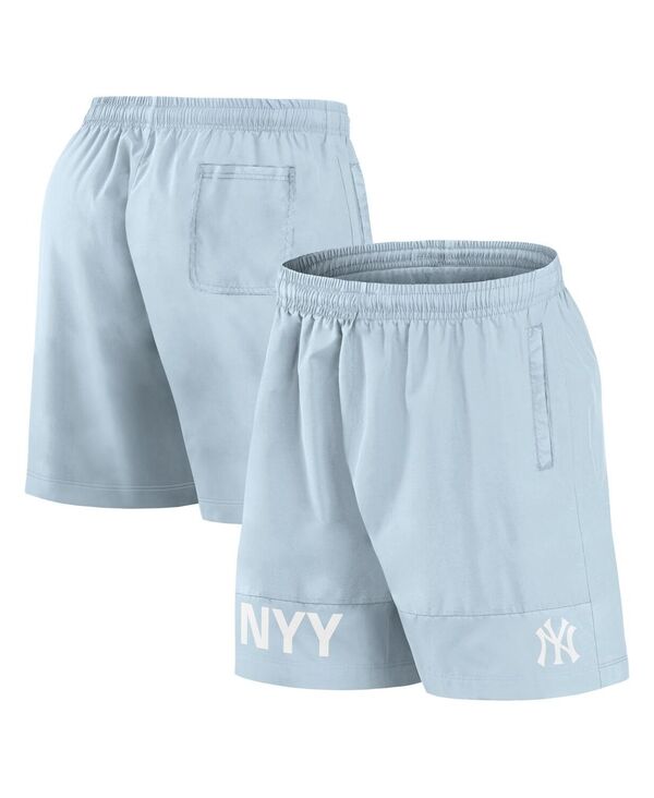 【送料無料】 ファナティクス メンズ ハーフパンツ・ショーツ 水着 Men's Light Blue New York Yankees Elements Swim Shorts Light Blue