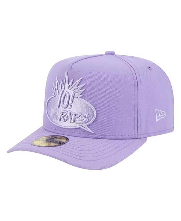 楽天ReVida 楽天市場店【送料無料】 ニューエラ メンズ 帽子 アクセサリー Men'sPurple Yo MTV Raps A-Frame 59FIFTY Fitted Hat Purple