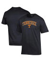 【送料無料】 チャンピオン メンズ Tシャツ トップス Men's Black Tennessee Volunteers Arch Over Logo T-Shirt Black