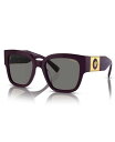 【送料無料】 ヴェルサーチ レディース サングラス・アイウェア アクセサリー Women's Polarized Sunglasses VE4437U Bord...