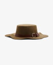 【送料無料】 スティーブ マデン レディース 帽子 アクセサリー Buckled Scalloped Felt Hat Sage Green