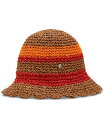 【送料無料】 スティーブ マデン レディース 帽子 アクセサリー Scallop-Edge Crochet Striped Cloche Red