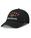 【送料無料】 ファナティクス レディース 帽子 アクセサリー Women's Black Chicago Blackhawks Fundamental Dasher Arch Adjustable Hat Black