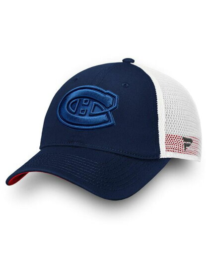 【送料無料】 ファナティクス レディース 帽子 アクセサリー Women's Montreal Canadiens Navy/White Iconic Lockup Adjustable Trucker Hat Navy White 【送料無料】 ファナティクス レディース 帽子 アクセサリー Women's Montreal Canadiens Navy/White Iconic Lockup Adjustable Trucker Hat Navy White