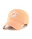 【送料無料】 47ブランド レディース 帽子 アクセサリー Women's Orange Miami Dolphins Luminance Cheer Clean Up Adjustable Hat Orange