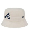 【送料無料】 ニューエラ レディース 帽子 アクセサリー Women's White Atlanta Braves Chrome Cozy Bucket Hat White