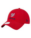 【送料無料】 ニューエラ レディース 帽子 アクセサリー Women's Red Washington Nationals Preppy Team 9TWENTY Adjustable Hat Red