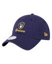 【送料無料】 ニューエラ レディース 帽子 アクセサリー Women's Navy Milwaukee Brewers Preppy Team 9TWENTY ...