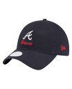 【送料無料】 ニューエラ レディース 帽子 アクセサリー Women's Navy Atlanta Braves Preppy Team 9TWENTY Adj...