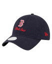 【送料無料】 ニューエラ レディース 帽子 アクセサリー Women's Navy Boston Red Sox Preppy Team 9TWENTY Adj...