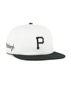 【送料無料】 47ブランド レディース 帽子 アクセサリー Women's White/Black Pittsburgh Pirates Foundation Captain Snapback Hat White Black