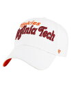【送料無料】 47ブランド レディース 帽子 アクセサリー Women's White Virginia Tech Hokies Pensacola Clean Up Adjustable Hat White(4)