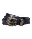 【送料無料】 フライ レディース ベルト アクセサリー Women's Leather Laced Buckle Belt Black