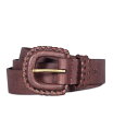【送料無料】 フライ レディース ベルト アクセサリー Women's Covered Buckle Leather Lacing Belt Brown
