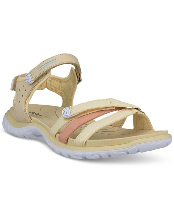 エコー レディース シューズ サンダル Ecco Women's Offroad Roam Sandals Strawberry Bright White Dusty Peach ホワイト