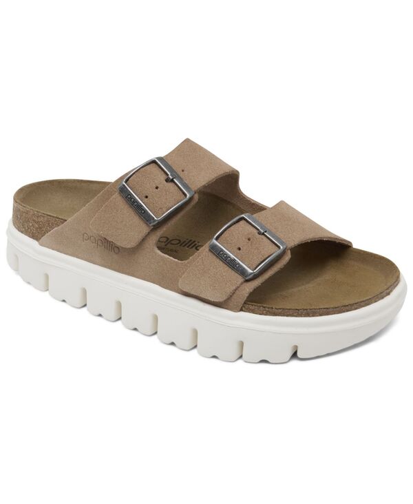 ビルケンシュトック レディース シューズ サンダル プラットフォーム スエード レザー Birkenstock Women's Arizona Chunky Suede Leather Platform Sandals from Finish Line Warm Sand サンド