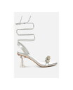 【送料無料】 ロンドンラグ レディース サンダル シューズ Ebina Charm Detail Spool Heels Silver