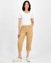 【送料無料】 スタイルアンドコー レディース カジュアルパンツ ボトムス Women's Cargo Capri Pants Regular & Petite Created for Macy's Natural Camel(4)