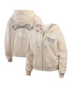 【送料無料】 ウェア バイ エリン アンドルーズ レディース パーカー・スウェット アウター Women's Cream Golden State Warrio...